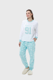 Pijama Mujer Polar Aqua I