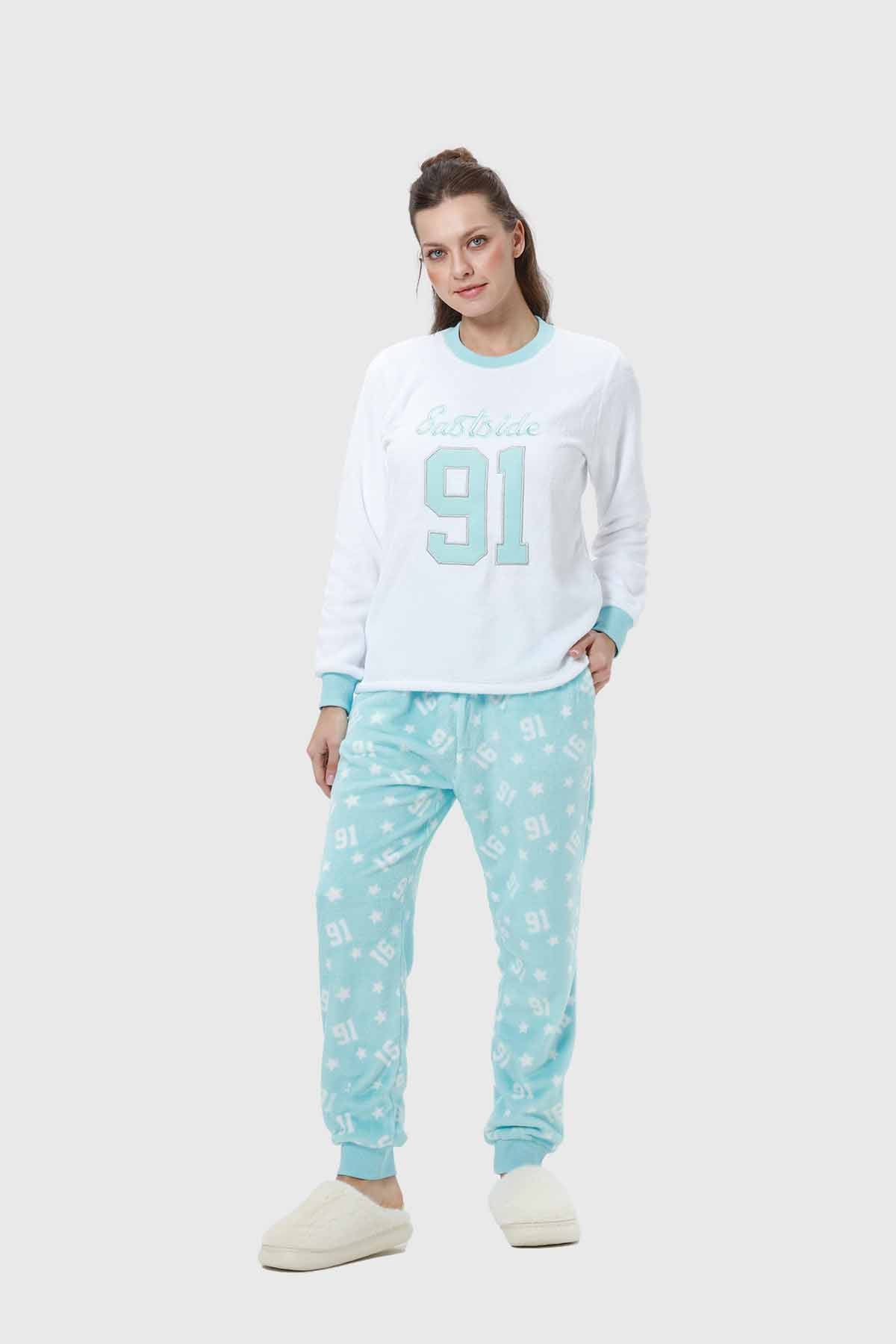 Pijama Mujer Polar Aqua I