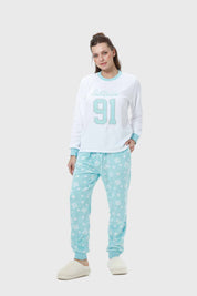 Pijama Mujer Polar Aqua I