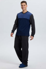Pijama Hombre Polar Azul