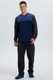 Pijama Hombre Polar Azul