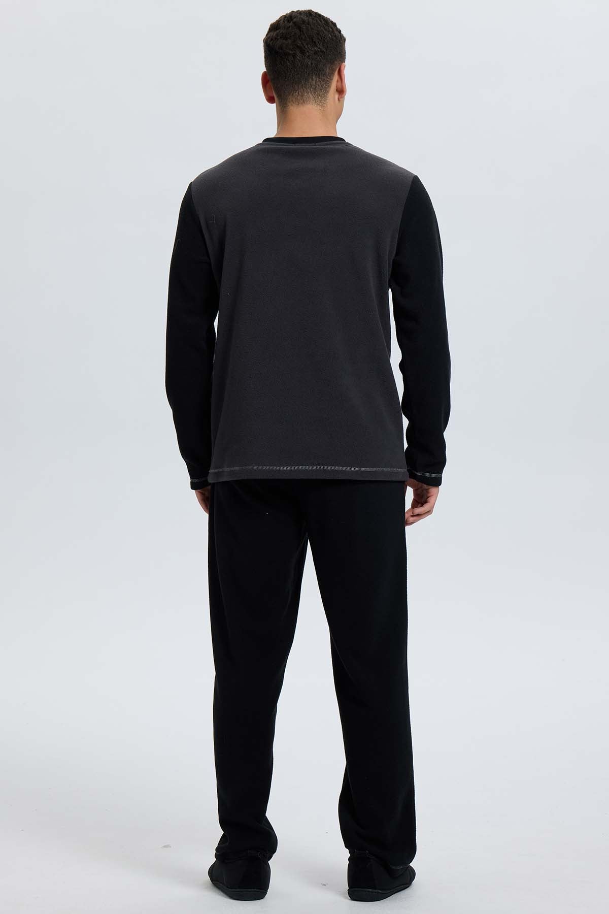Pijama Hombre Polar Negro