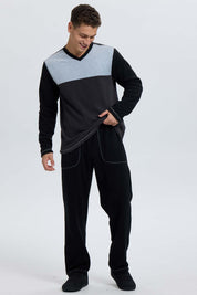 Pijama Hombre Polar Negro