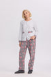 Pijama Mujer Polar Gris