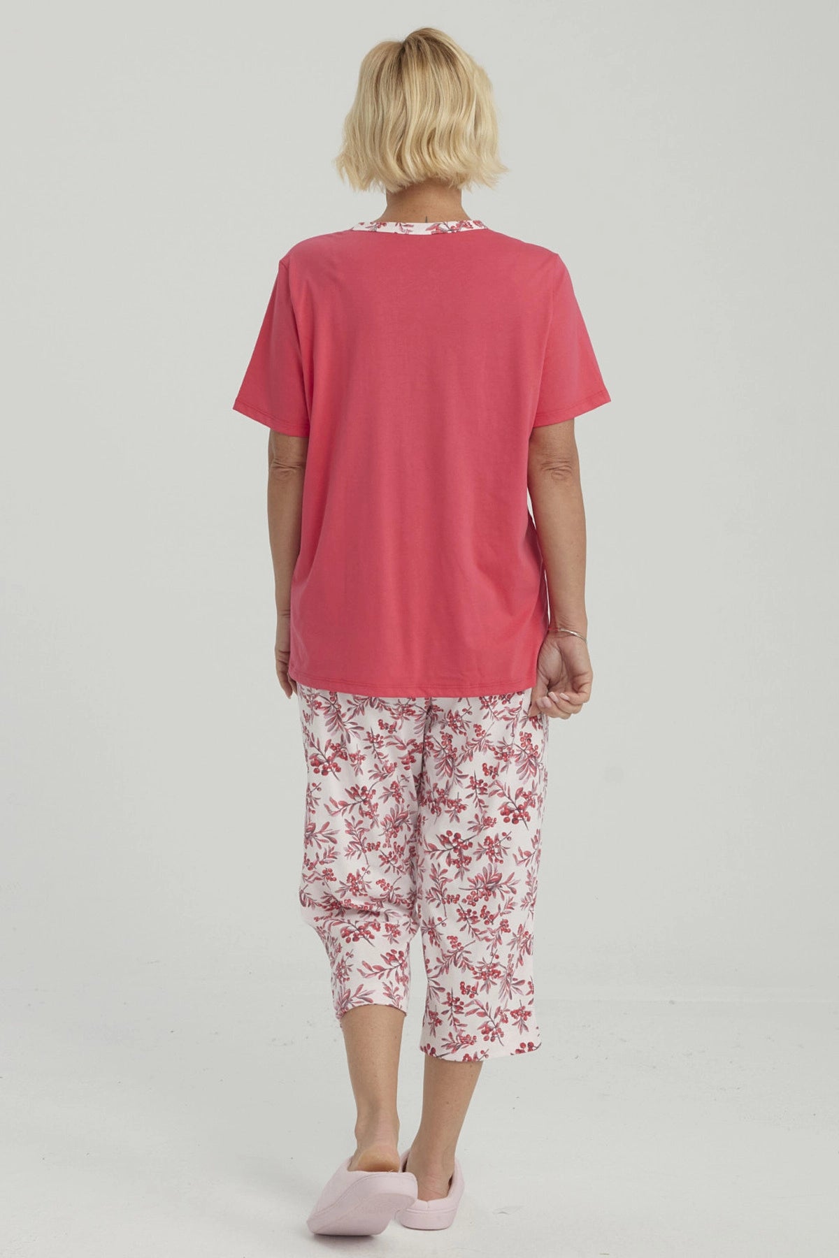 Pijama Mujer Full Print Fucsia