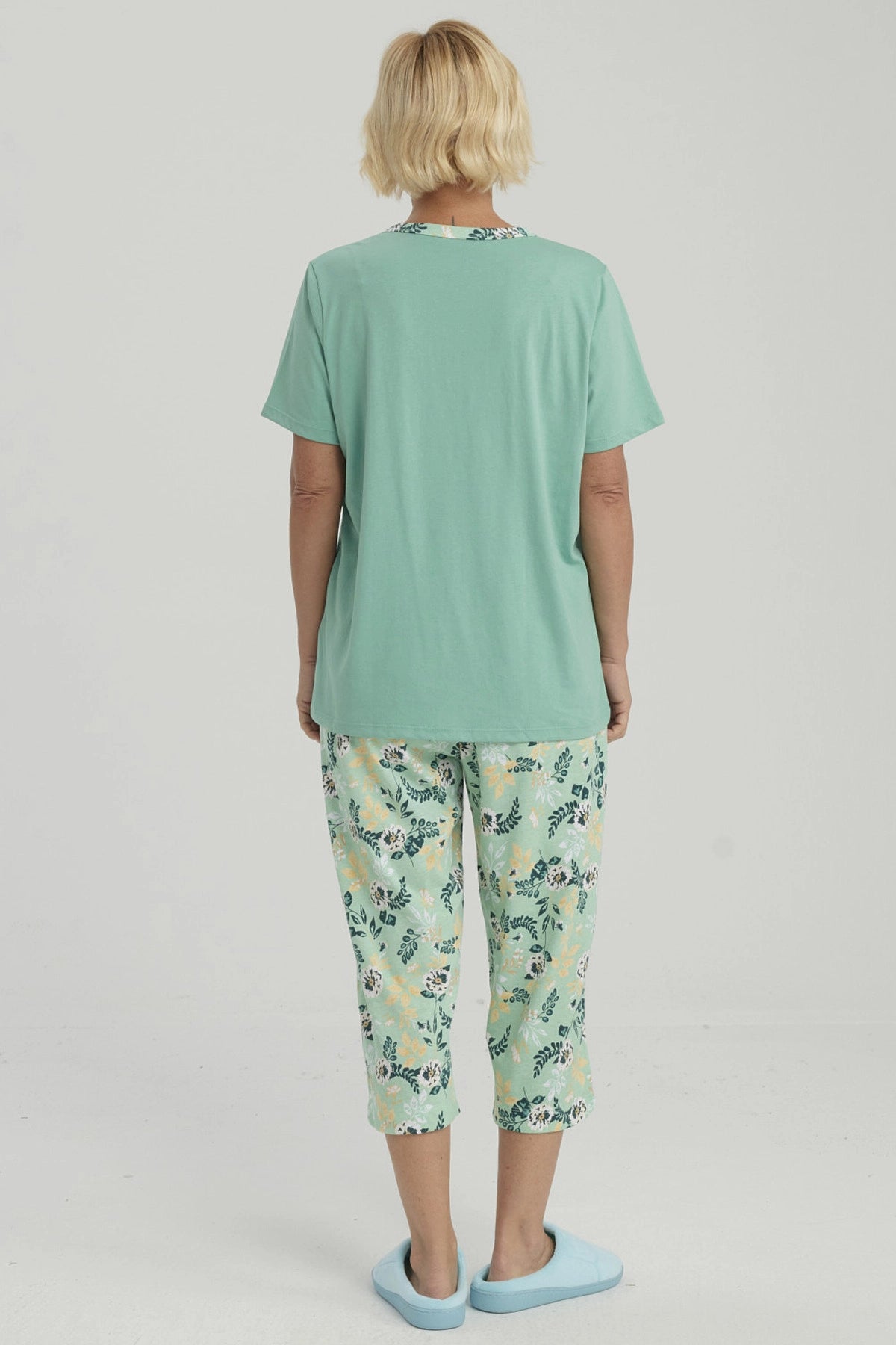 Pijama Mujer Full Print Verde