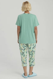 Pijama Mujer Full Print Verde
