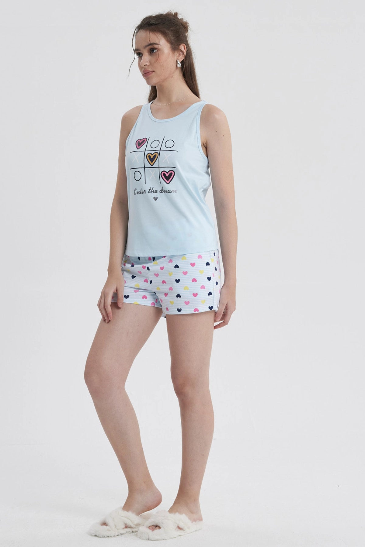 Pijama Mujer Regalable Celeste