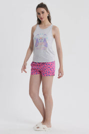 Pijama Mujer Regalable Gris Melange