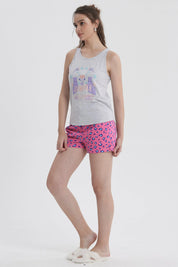 Pijama Mujer Regalable Gris Melange