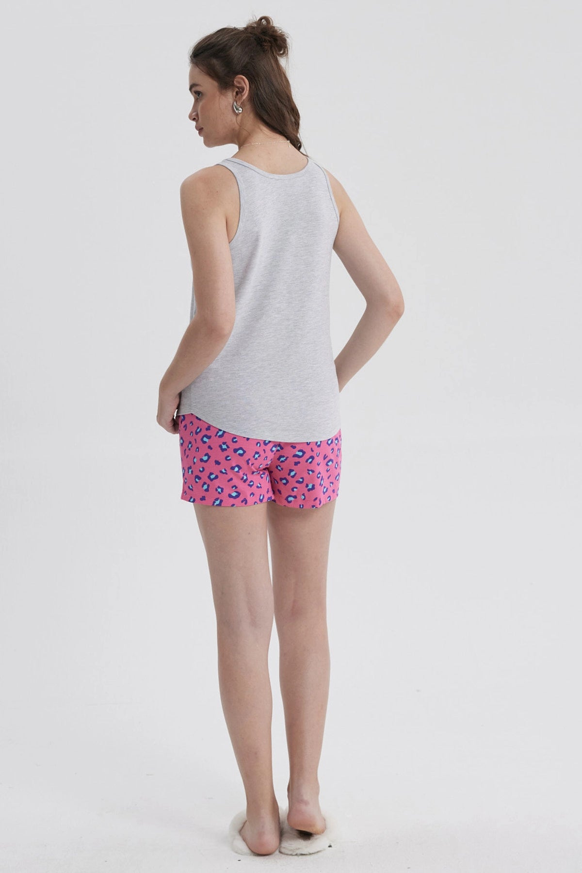 Pijama Mujer Regalable Gris Melange