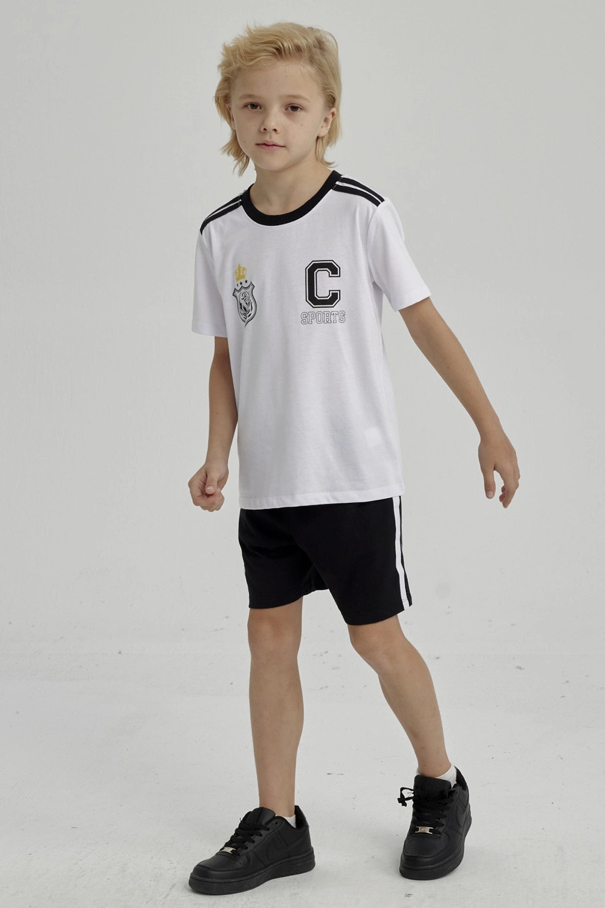 Pijama Niño Print Negro