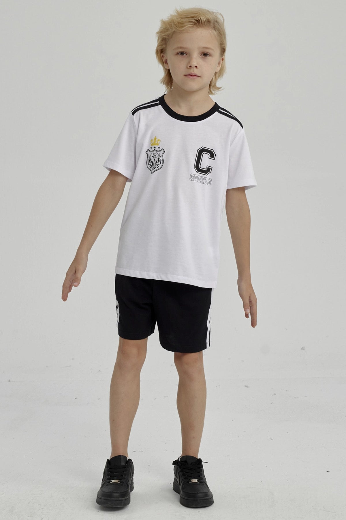 Pijama Niño Print Negro