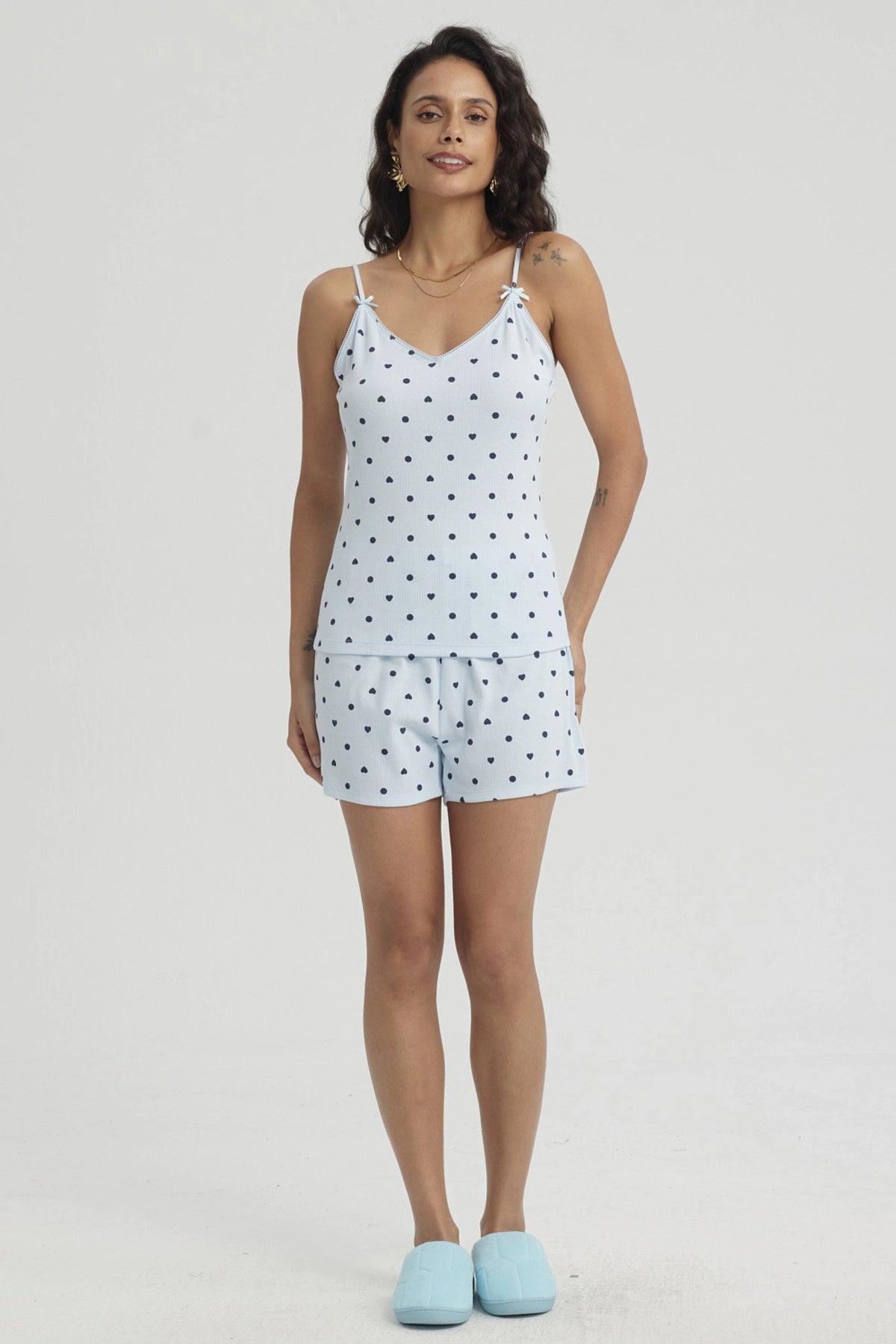 Pijama Mujer Regalable Celeste