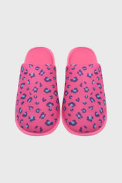 Pantufla Mujer Estampado Fucsia