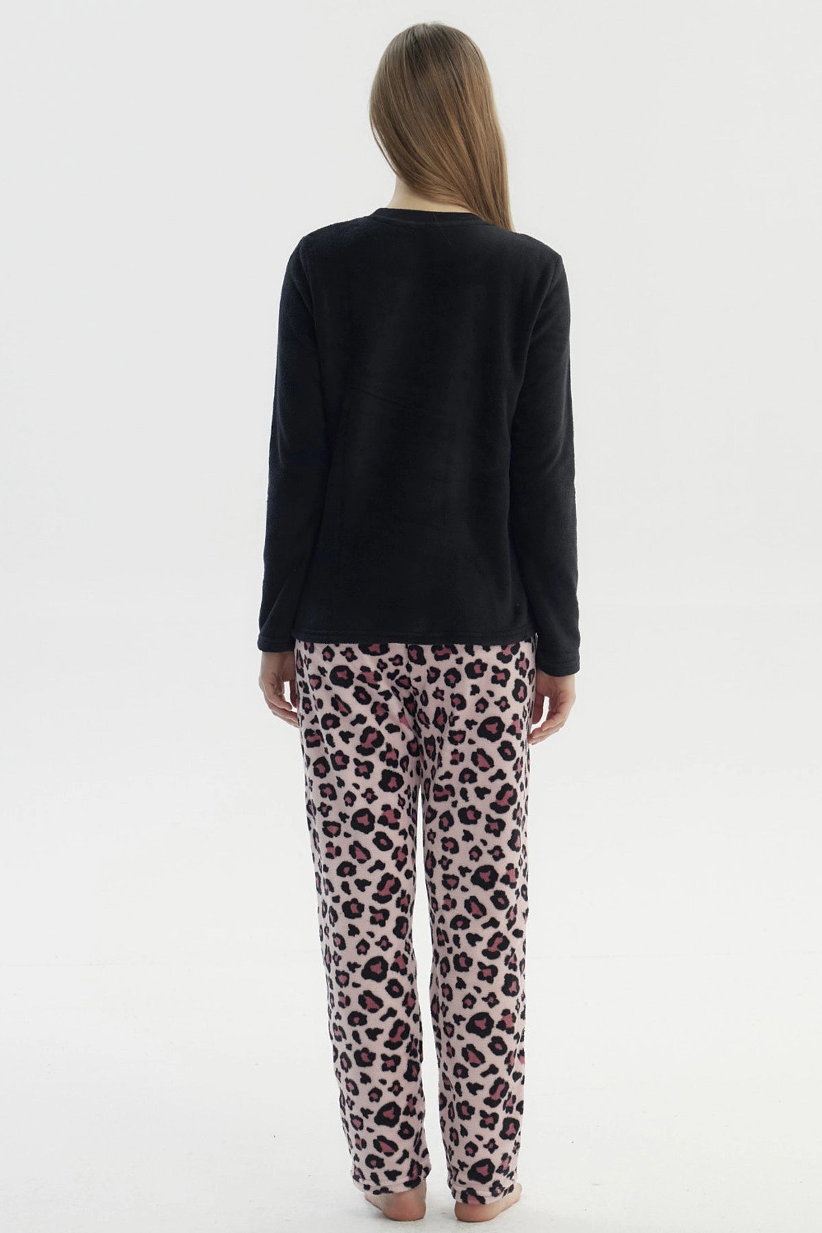 Pijama Mujer Pijama Polera Y Pantalón Negro