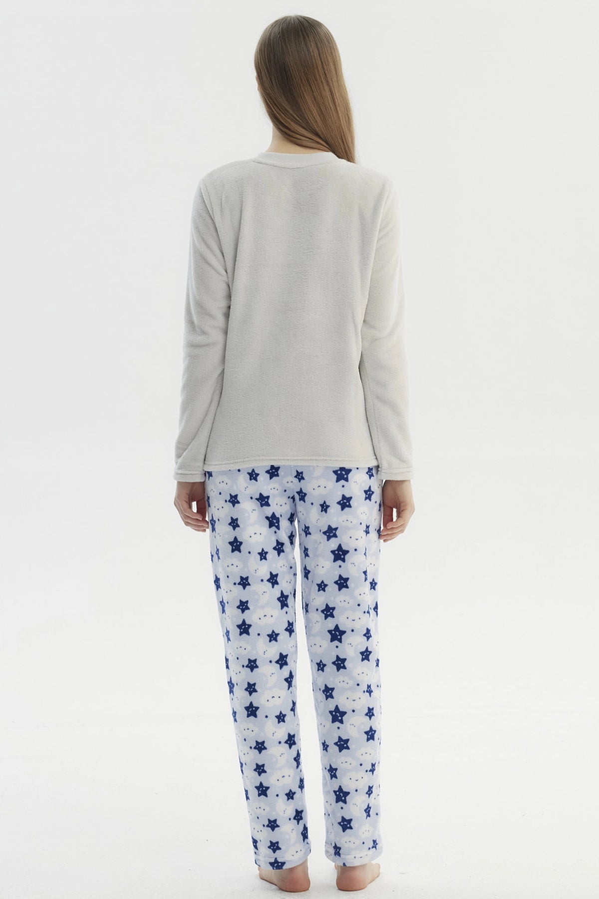 Pijama Mujer Pijama Polera Y Pantalón Gris