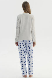 Pijama Mujer Pijama Polera Y Pantalón Gris