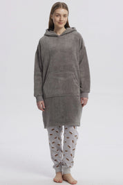 Bata Mujer Casual Gris