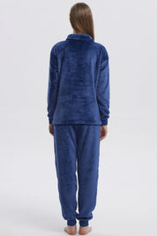 Pijama Mujer Pijama Polera Y Pantalón Azul
