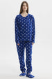 Pijama Mujer Pijama Polera Y Pantalón Azul
