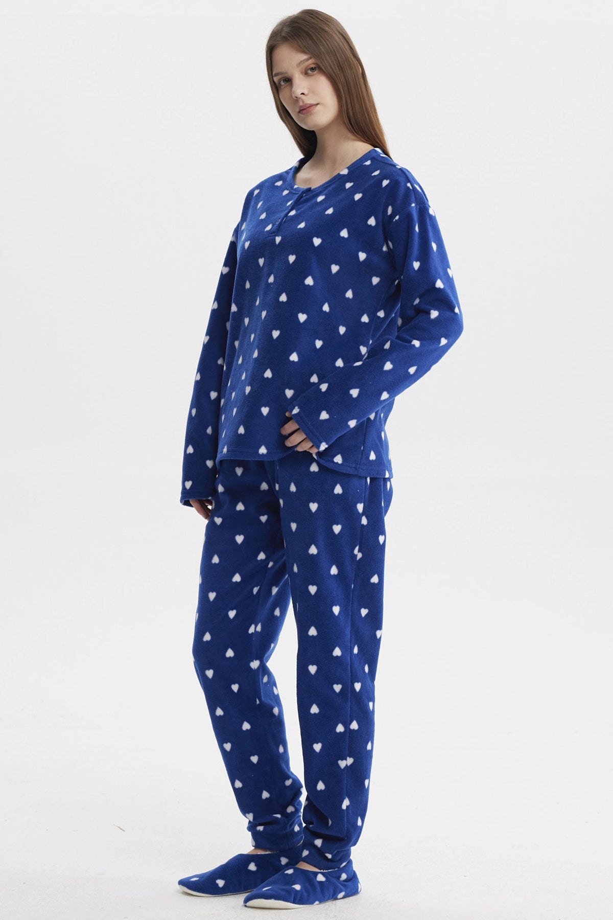Pijama Mujer Pijama Polera Y Pantalón Azul