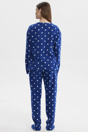Pijama Mujer Pijama Polera Y Pantalón Azul