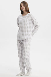 Pijama Mujer Pijama Polera Y Pantalón Gris