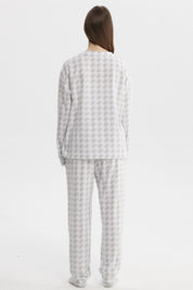 Pijama Mujer Pijama Polera Y Pantalón Gris