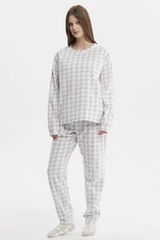 Pijama Mujer Pijama Polera Y Pantalón Gris