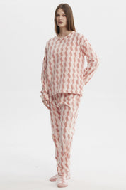 Pijama Mujer Pijama Polera Y Pantalón Rosado