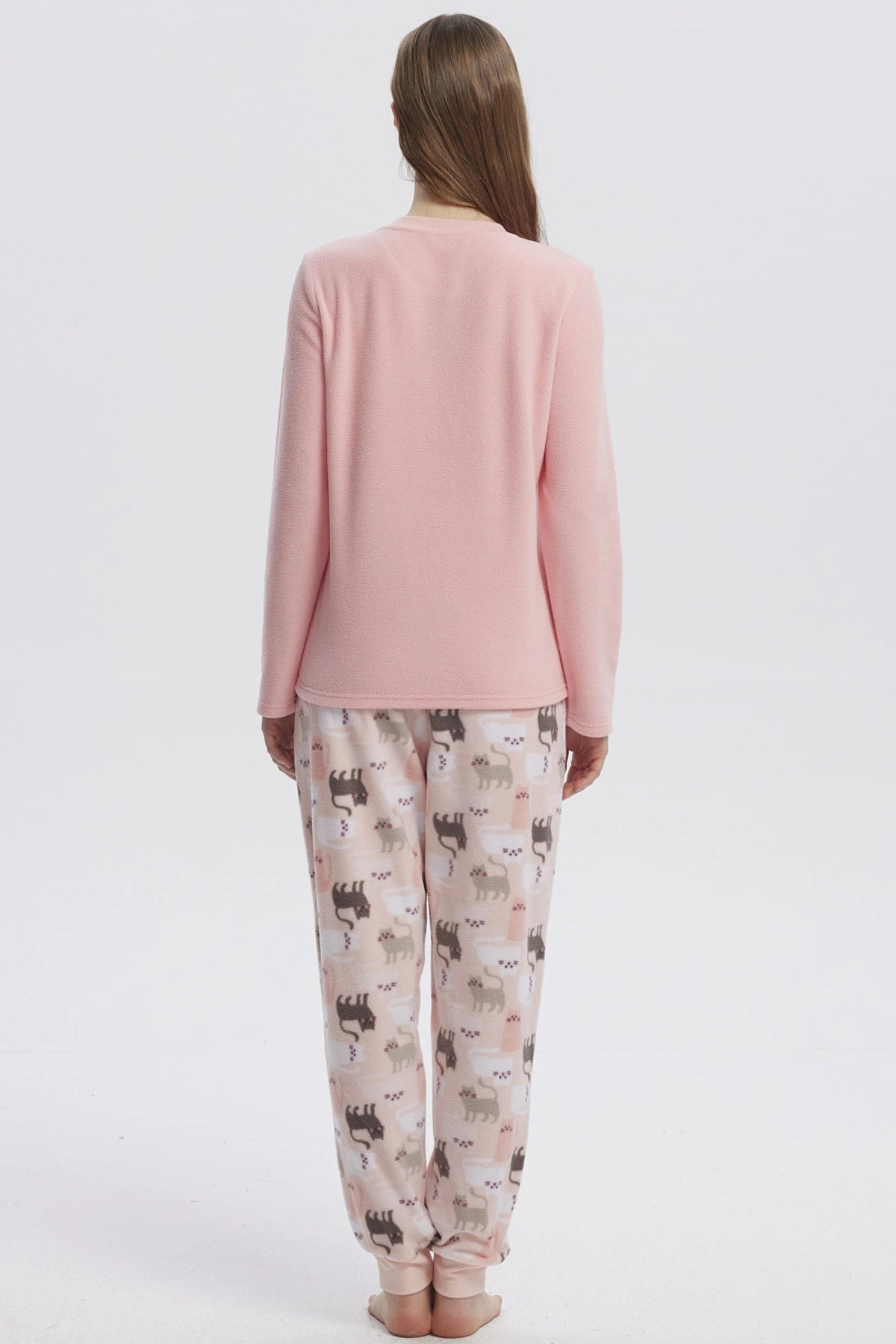 Pijama Mujer Pijama Polera Y Pantalón Rosado