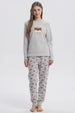 Pijama Mujer Pijama Polera Y Pantalón Gris