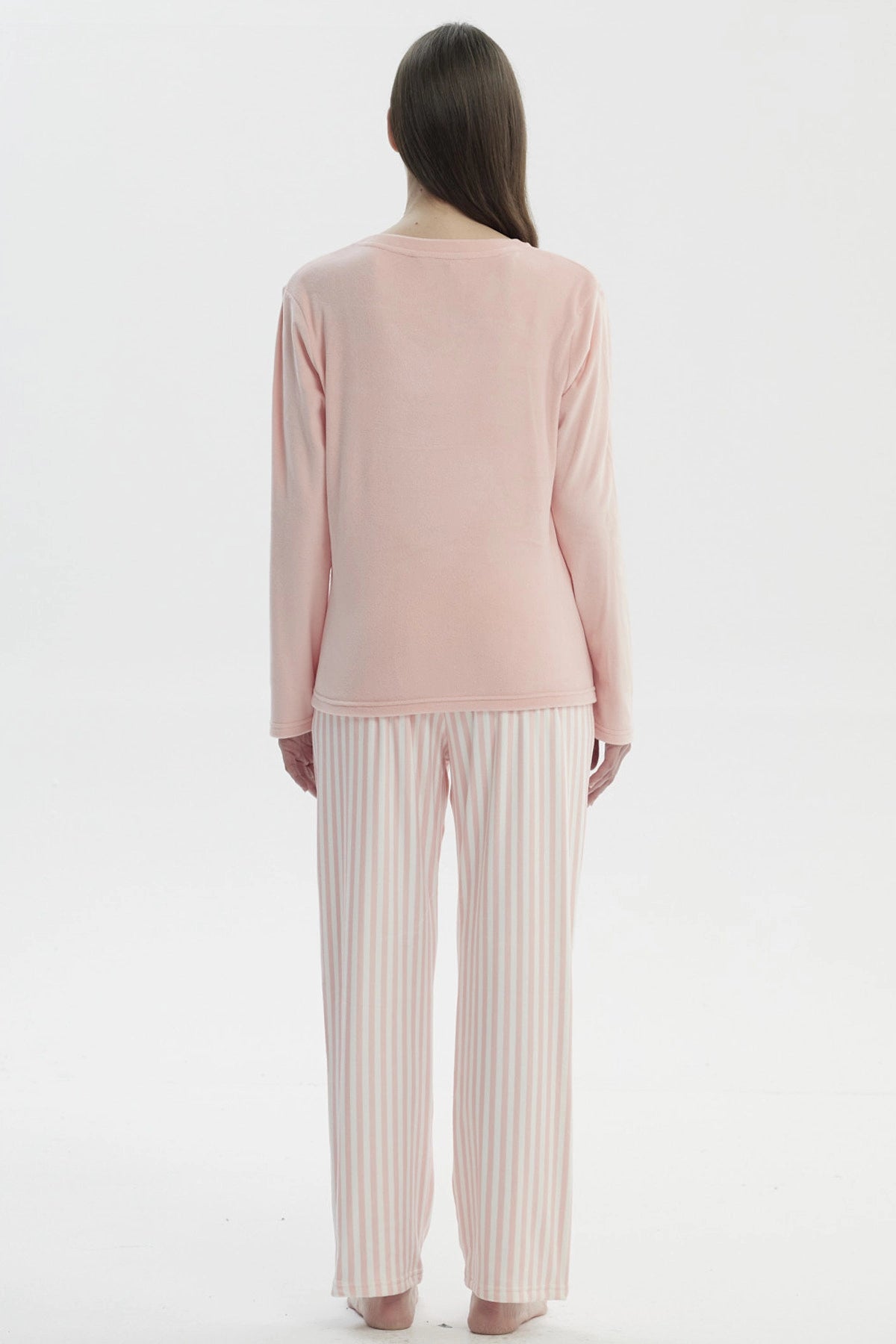 Pijama Mujer Polera Y Pantalón Rosado