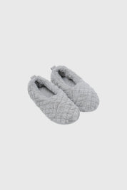 Pantufla Mujer Clásica Gris