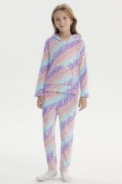 Pijama Niña Polera Y Pantalón Lila