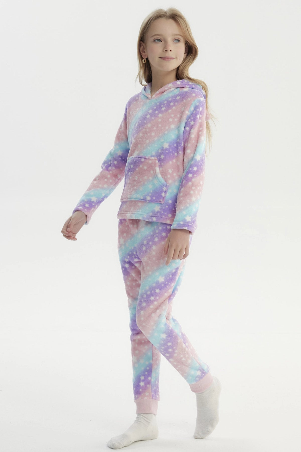 Pijama Niña Polera Y Pantalón Lila