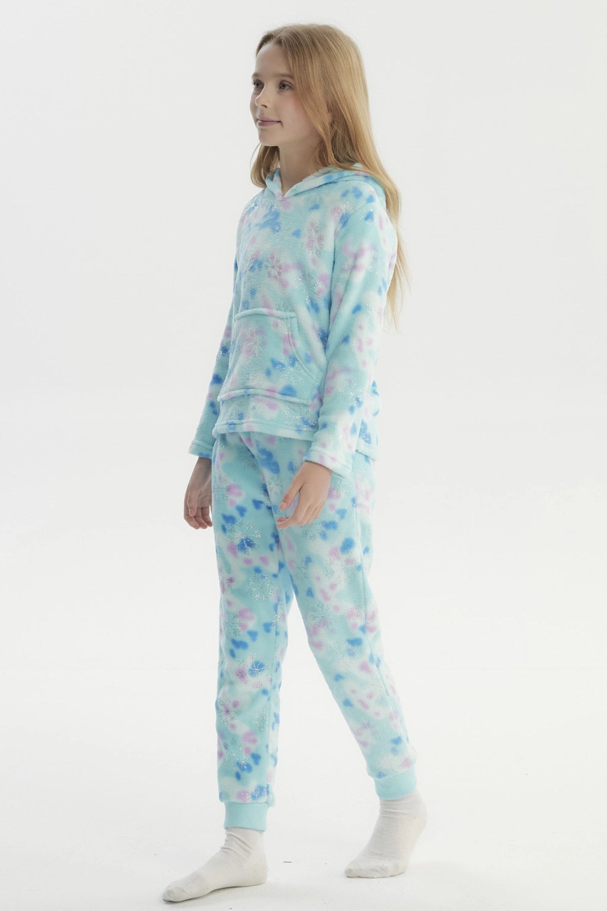 Pijama Niña Polera Y Pantalón Aqua