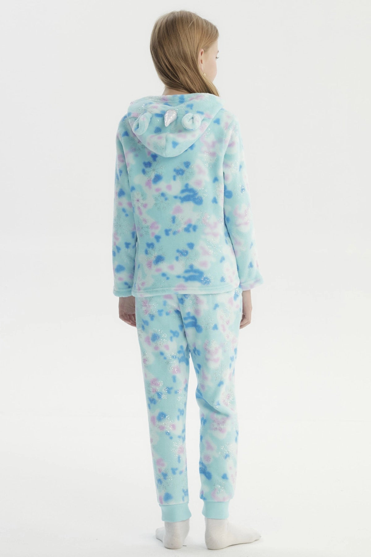Pijama Niña Polera Y Pantalón Aqua