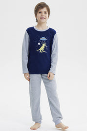 Pijama Niño Polera Y Pantalón Azul