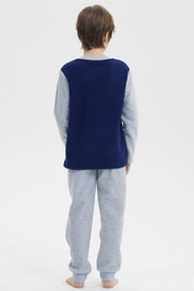 Pijama Niño Polera Y Pantalón Azul