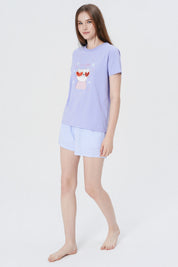 Pijama Juvenil Mujer Lavanda