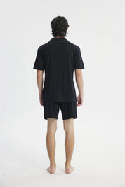 Pijama Camisero Hombre Negro