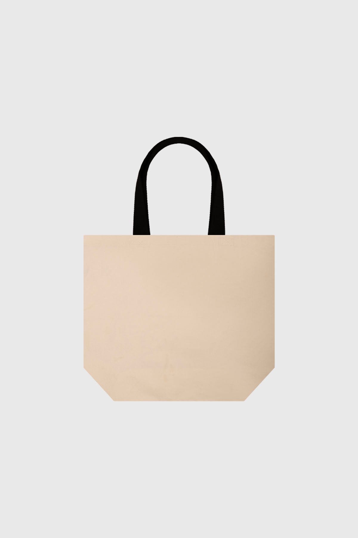 Bolsa grande naranjo con asas negras estampa de gatos jugando y descansando estilo dibujo animado en toda la superficie