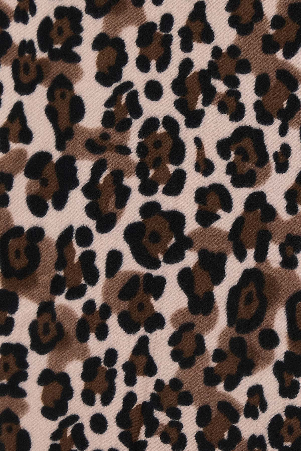 Bufanda Mujer Animal Print Café I