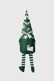 Cojín Home Navidad Duendes Verde Oscuro