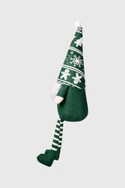 Cojín Home Navidad Duendes Verde Oscuro