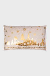 Cojín Home Folia Rectangular Blanco