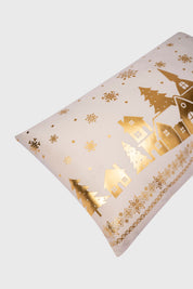 Cojín Home Folia Rectangular Blanco