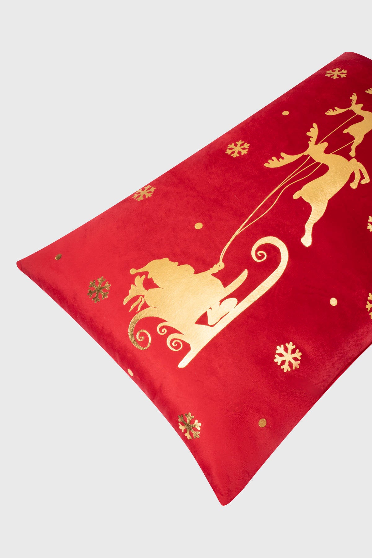 Cojín Home Folia Rectangular Rojo Oscuro